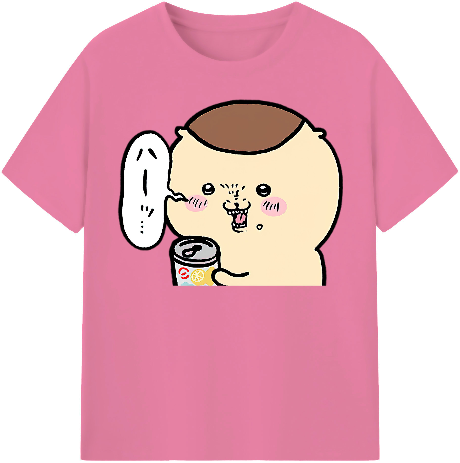 （画像用） ちいかわ くりまんじゅう Chii-kawa kuri manjū 綿100％半袖Tシャツ（フロントプリント）